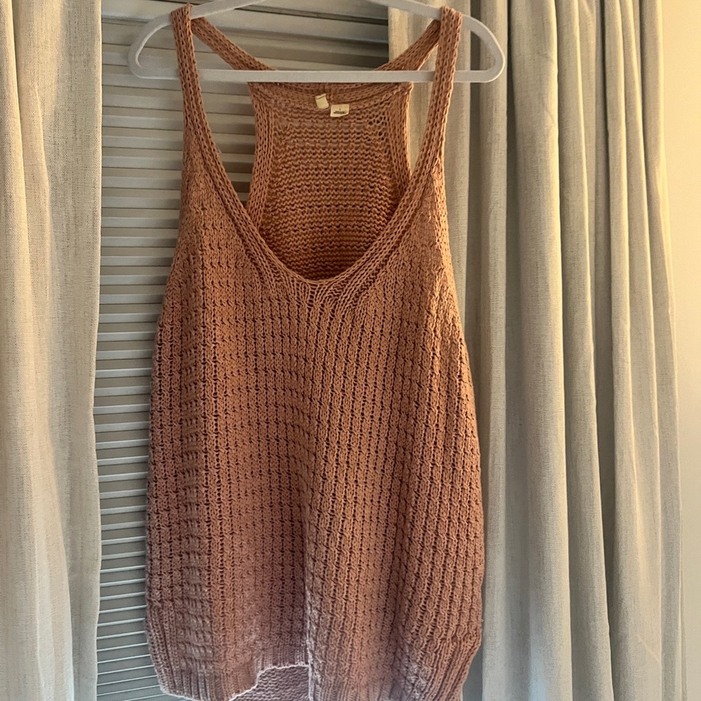 Anthropologie MOTH Women’s Knit Tank Top - Pink